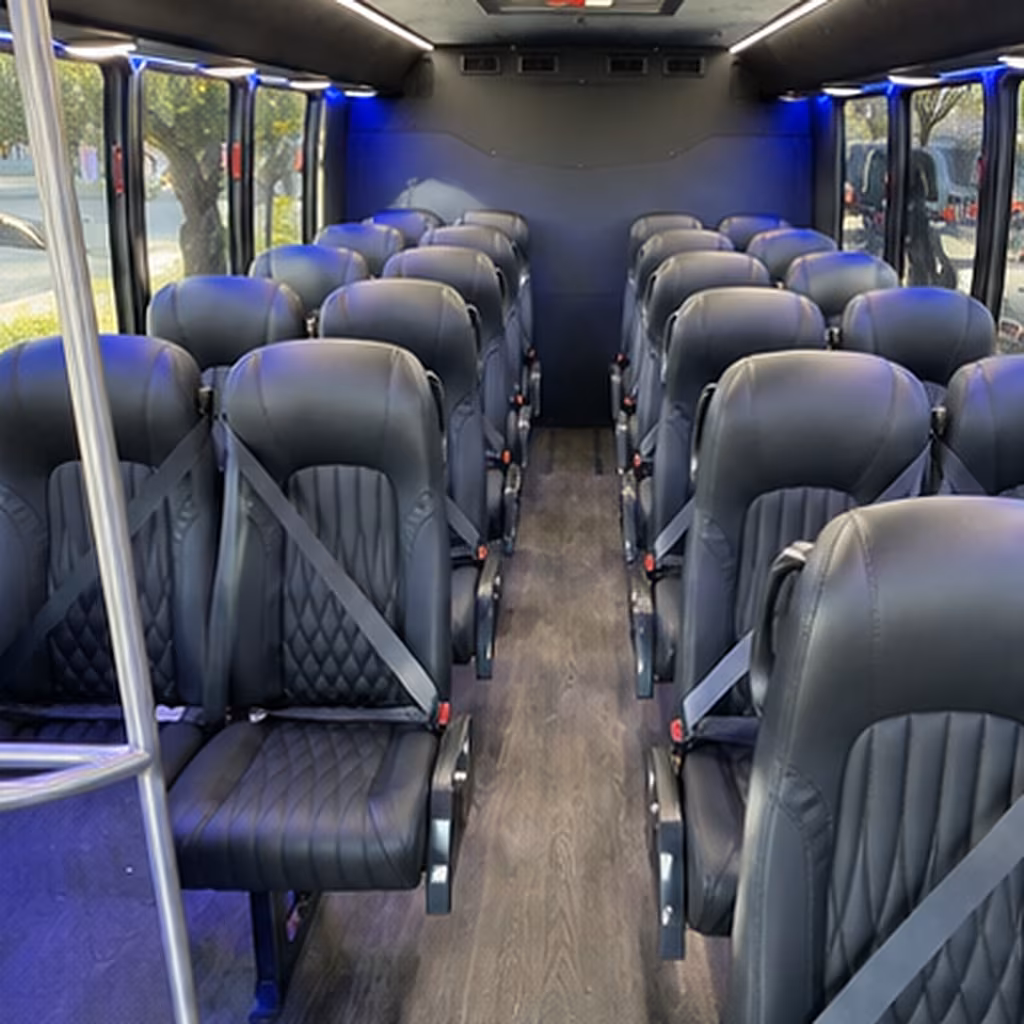 farmington hills 25 passenger minibus inside