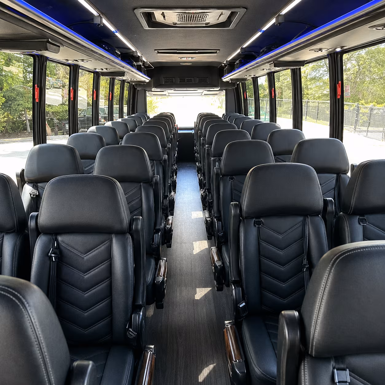 farmington hills 25 passenger minibus interior
