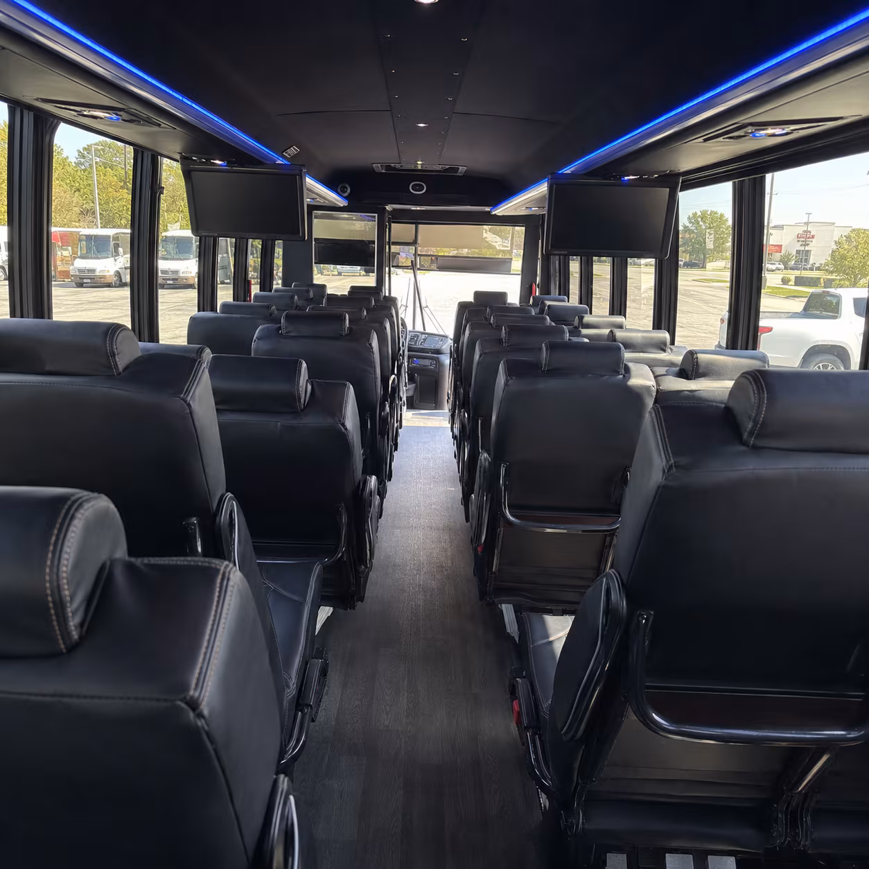 farmington hills 28 passenger minibus interior