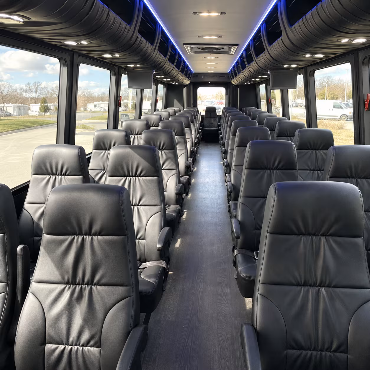 farmington hills 30 passenger minibus inside