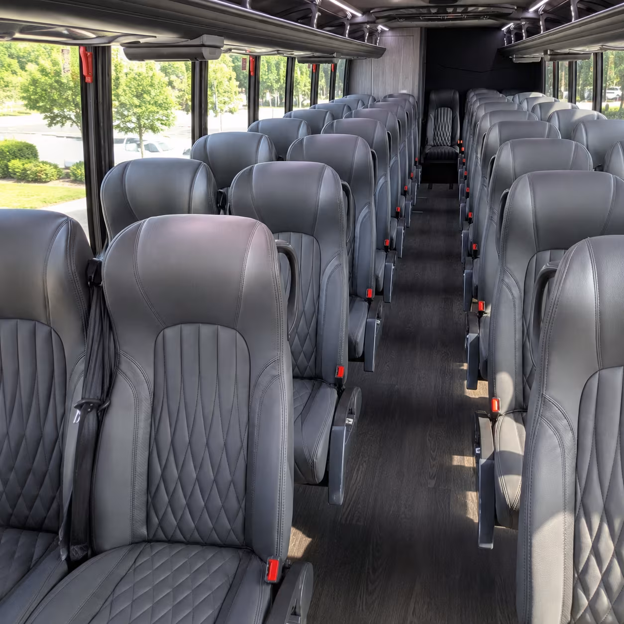 farmington hills 30 passenger minibus interior