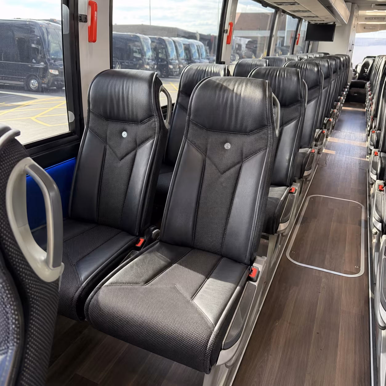farmington hills 40 passenger charter bus interior