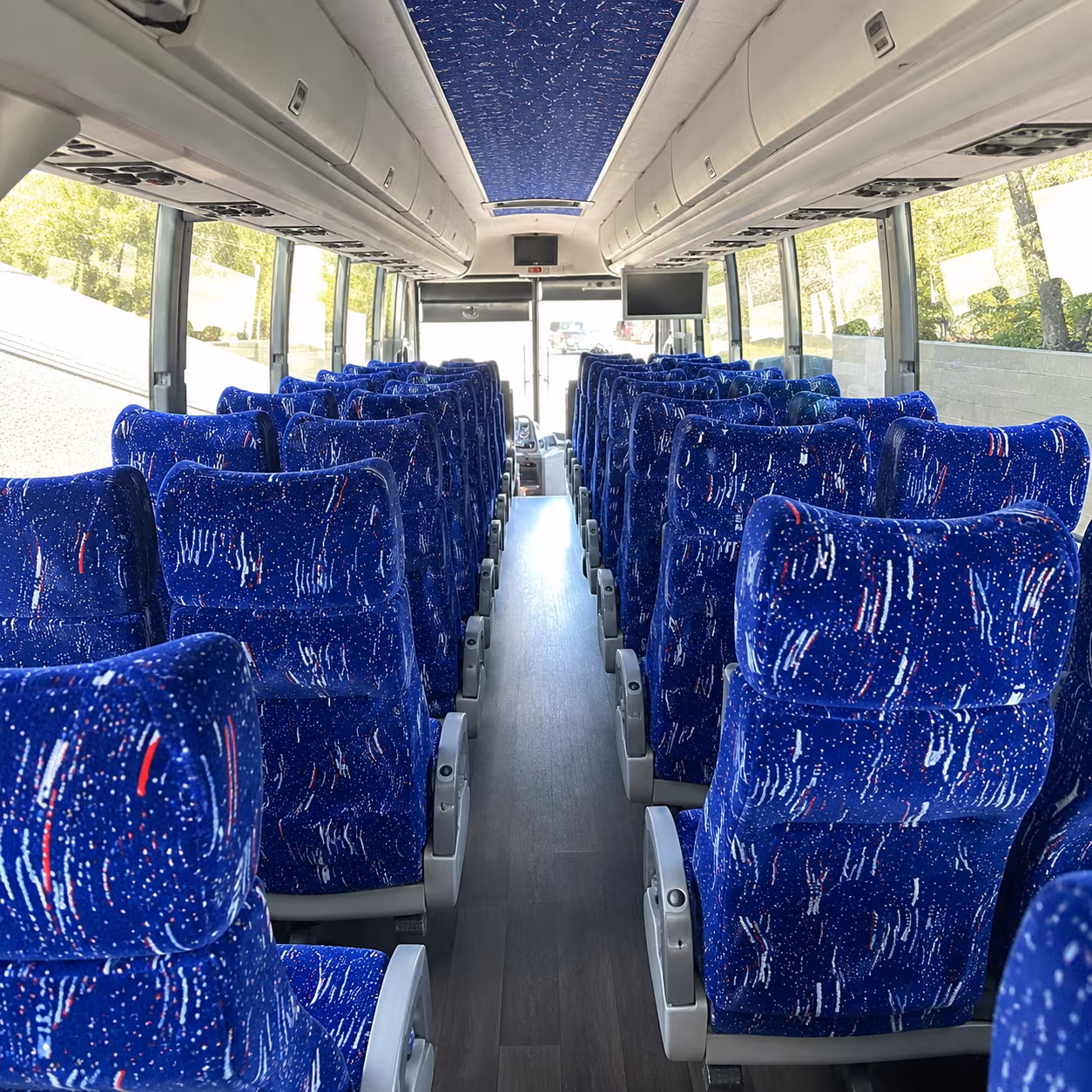 farmington hills 50 passenger charter bus interior