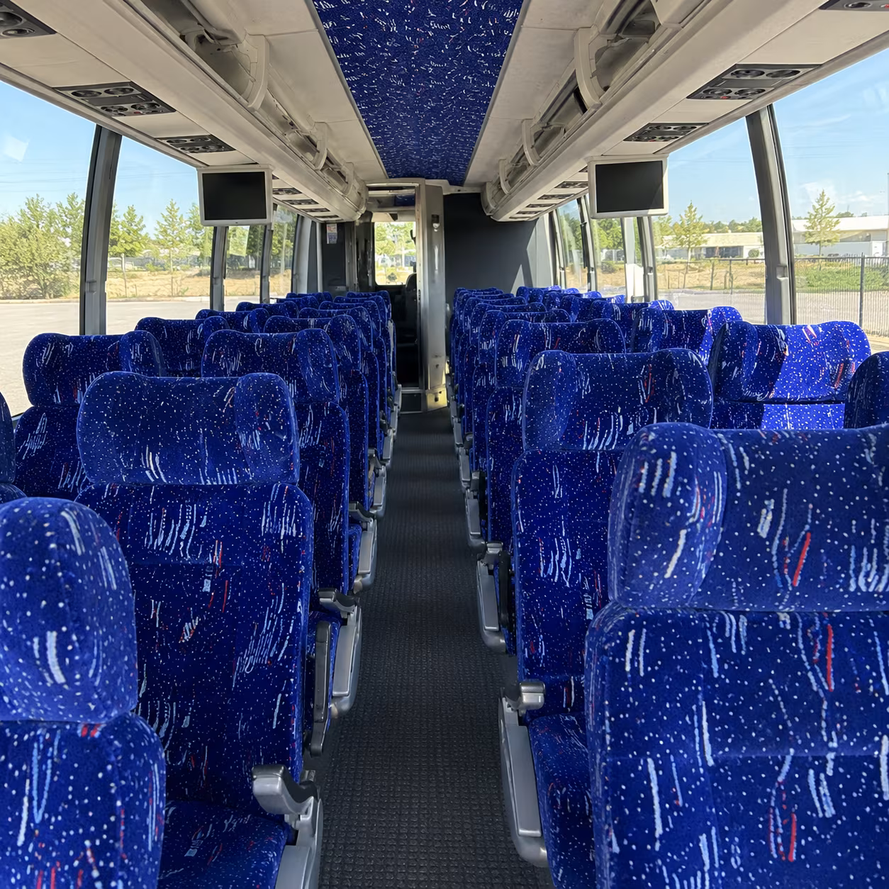 farmington hills 54 passenger charter bus interior
